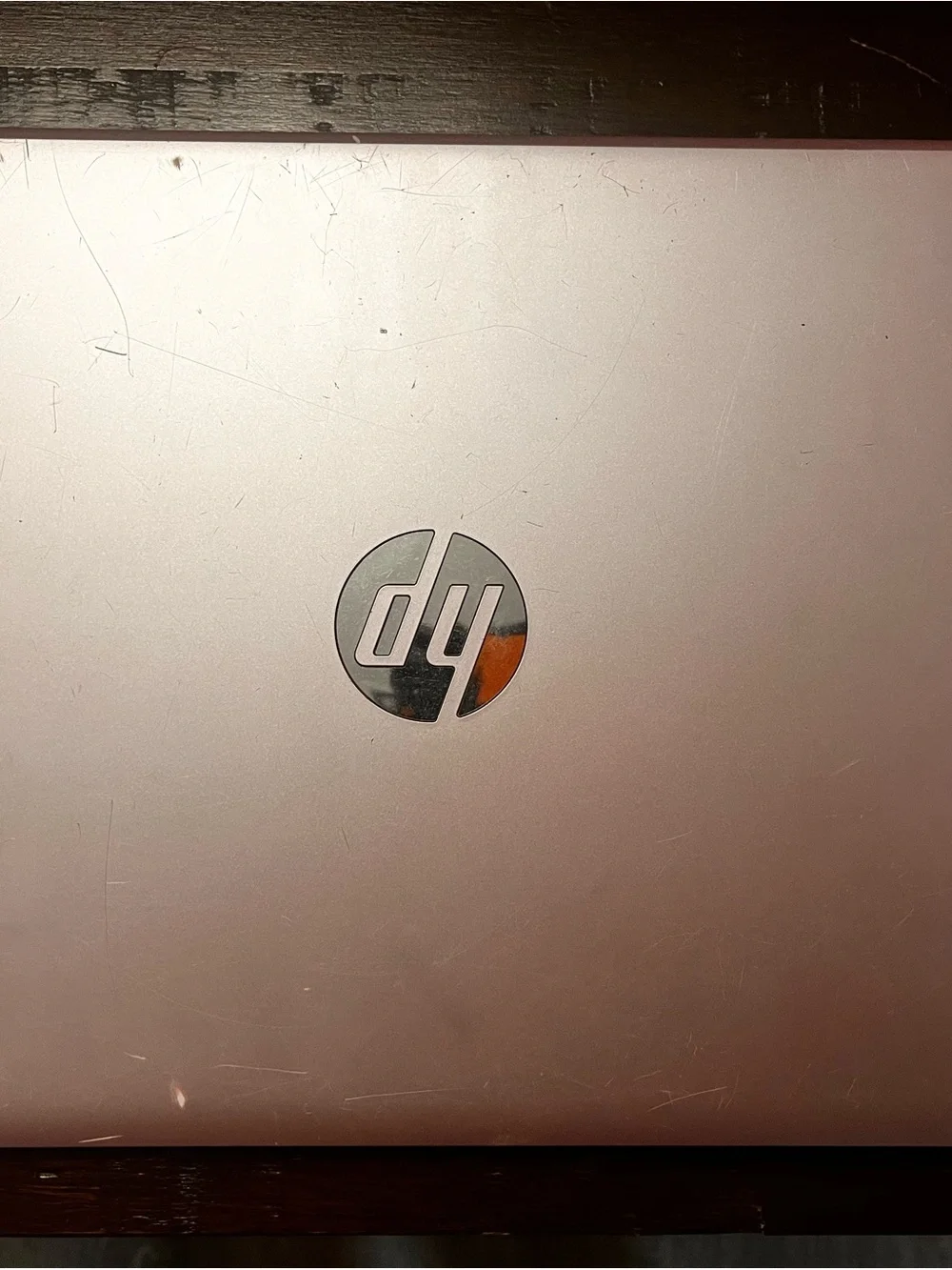 HP Laptop Rose Gold with White Keyboard